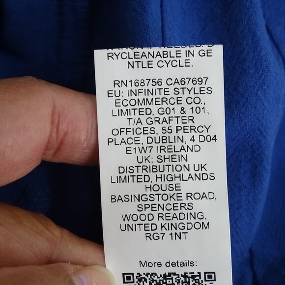 Emery Rose Blue Sheath Dress Women Size M Cotton Short Sleeve Casual Work NEW - Picture 6 of 9